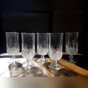 (6) Longchamp (Clear) by CRISTAL D'ARQUES-DURAND iced tea glasses